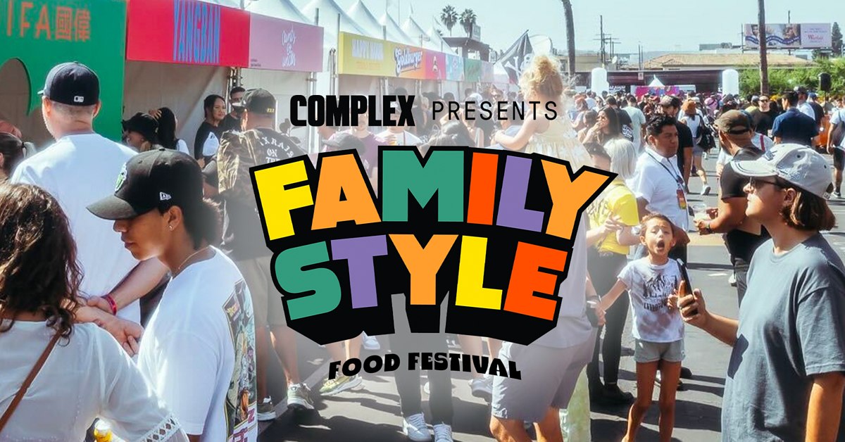 Flyer for Family Style Food Festival at ComplexCon