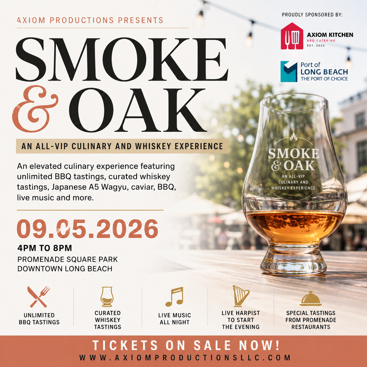 Flyer for Smoke & Oak 2026